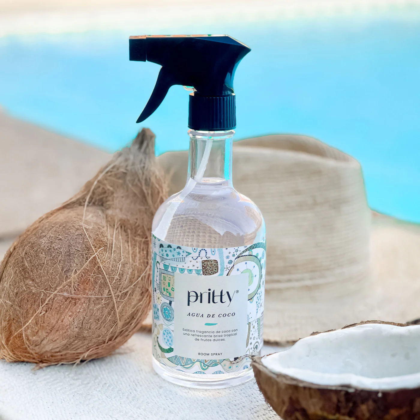 Room Spray Pritty Agua de Coco 375 ml