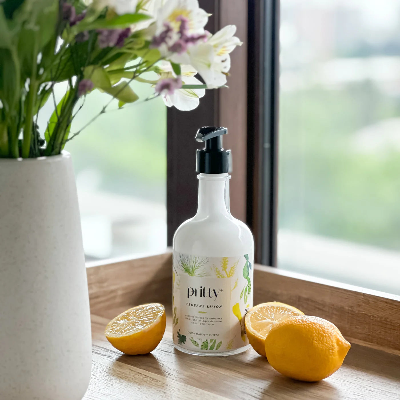Loción Manos y Cuerpo Pritty Verbena Limón 375 ml