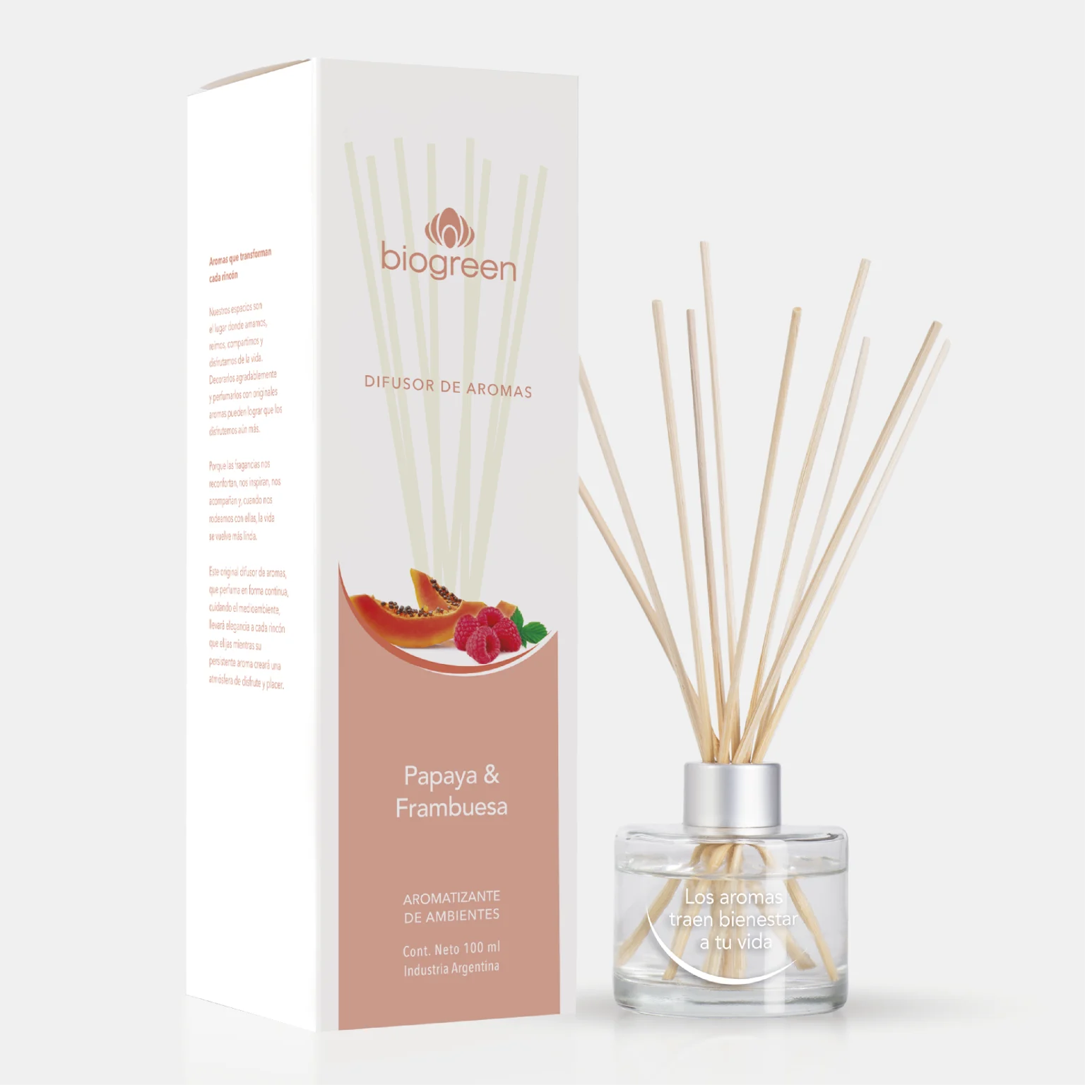 Difusor Biogreen Papaya & Frambuesa 100ml
